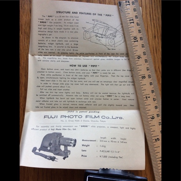 Vintage: Fuji Slide Viewer Pipit - Picture 4 of 15